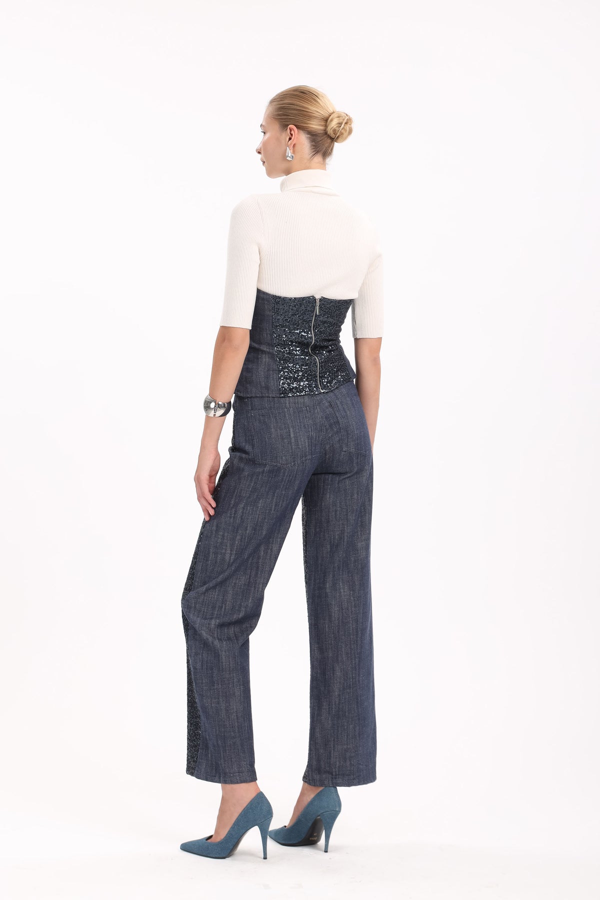 Sequin Denim Pants - MYT Wearables Fall–Winter 2027