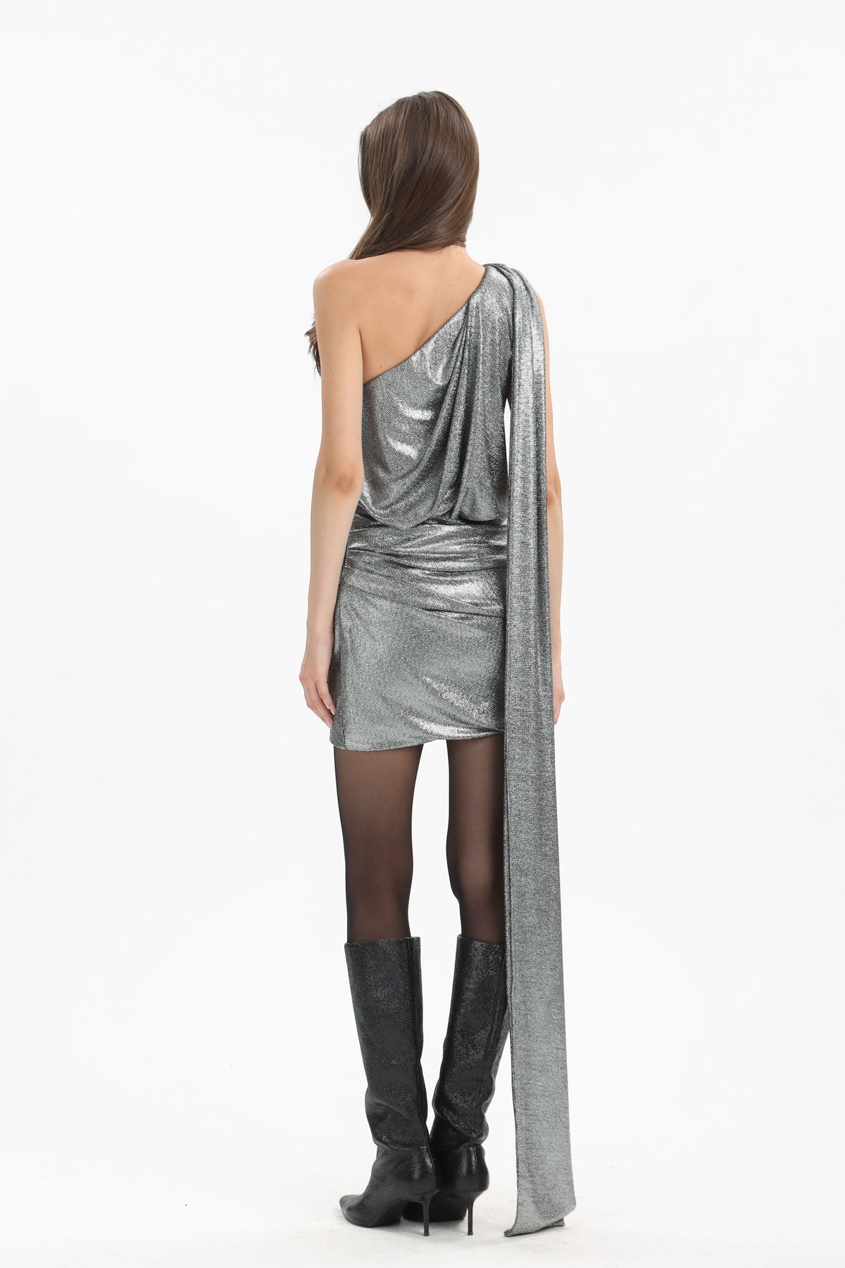 Metallic Draped Dress - MYT Wearables Fall–Winter 2027