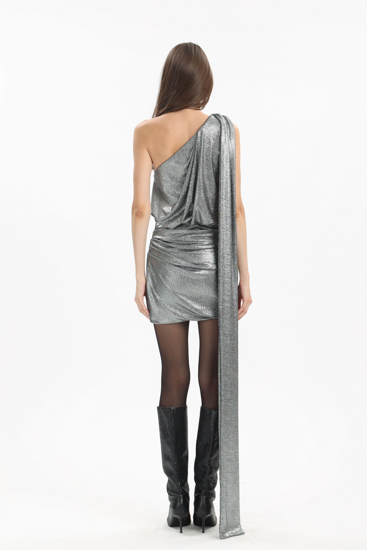 Metallic Draped Dress - MYT Wearables Fall–Winter 2027