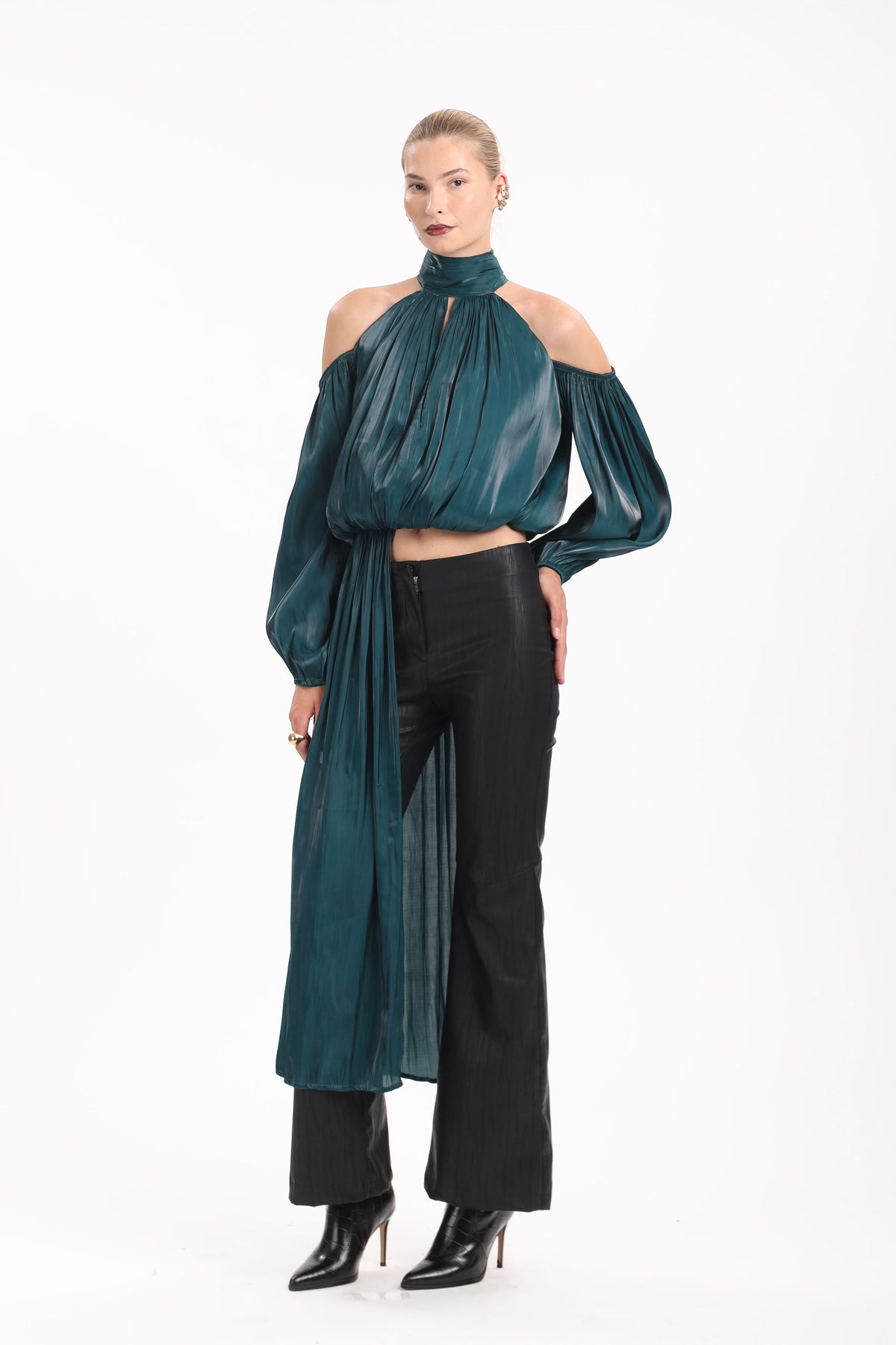 Satin Cold-Shoulder Tunic - MYT Wearables Fall–Winter 2027
