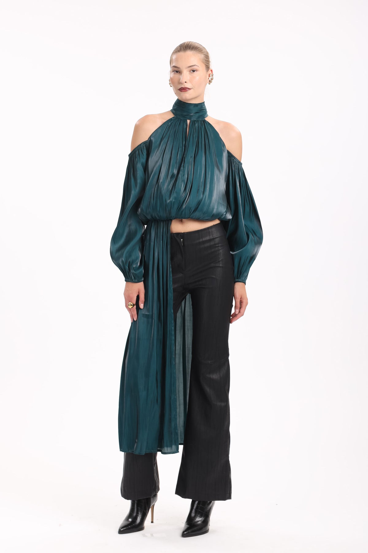 Satin Cold-Shoulder Tunic - MYT Wearables Fall–Winter 2027