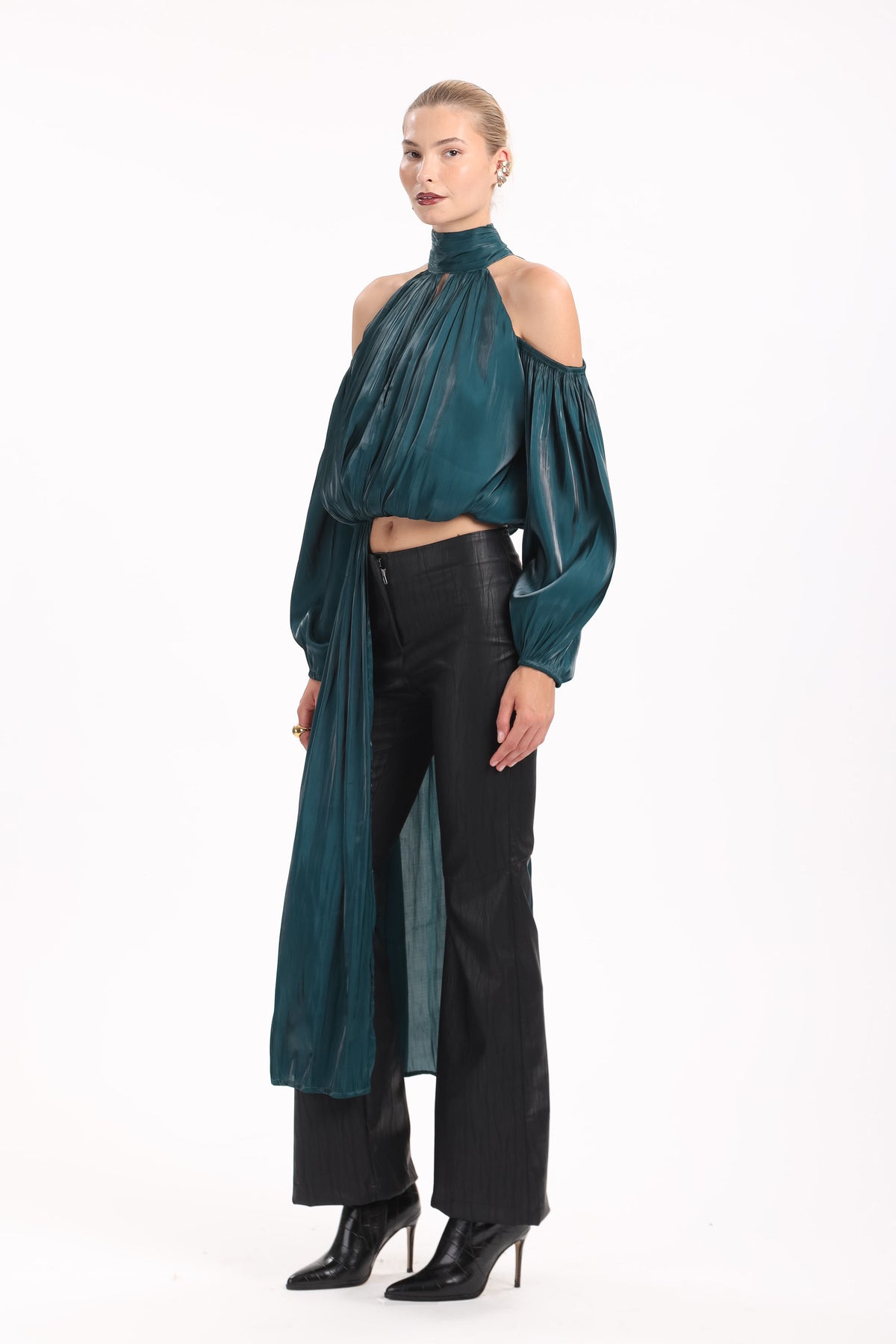 Satin Cold-Shoulder Tunic - MYT Wearables Fall–Winter 2027