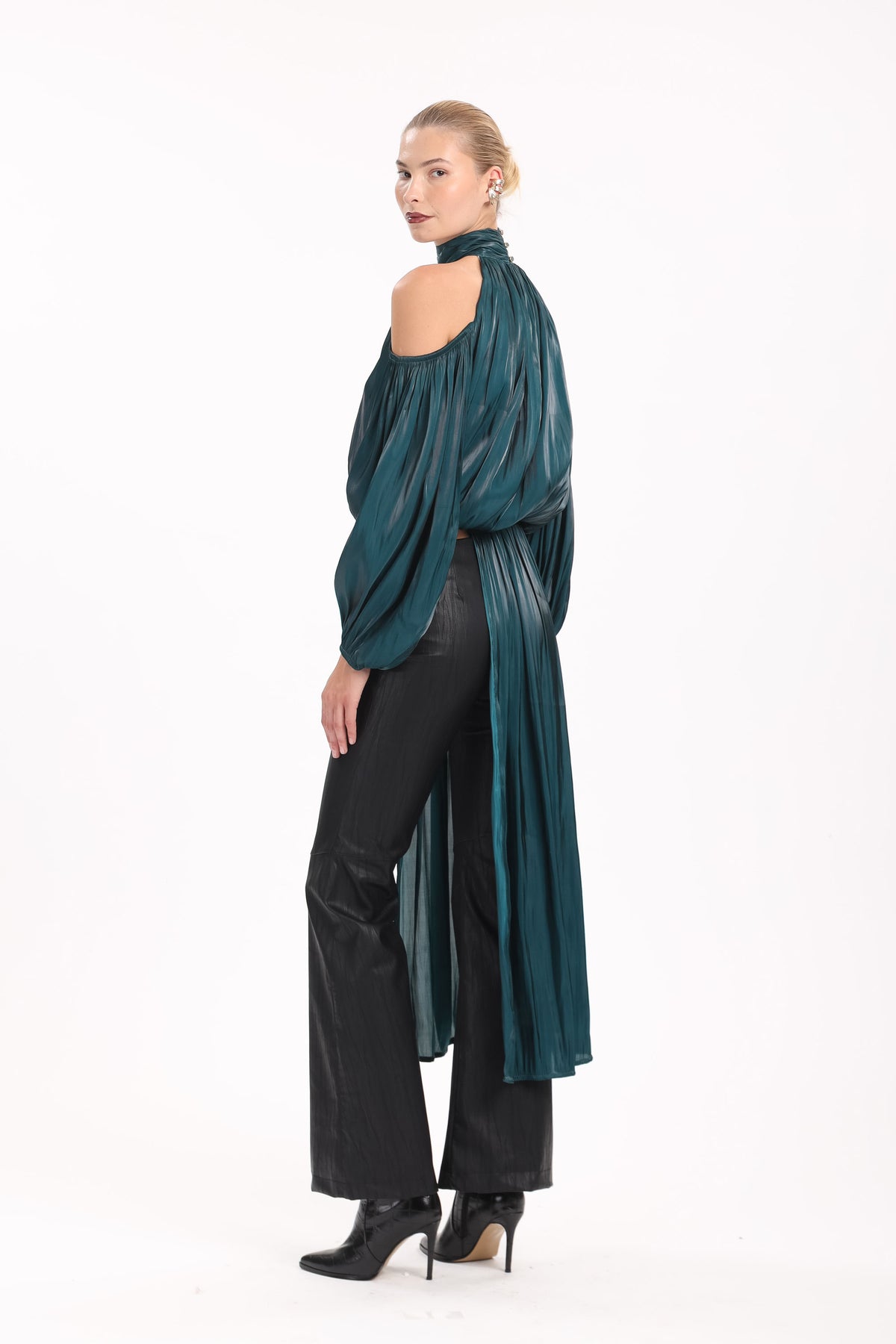 Satin Cold-Shoulder Tunic - MYT Wearables Fall–Winter 2027