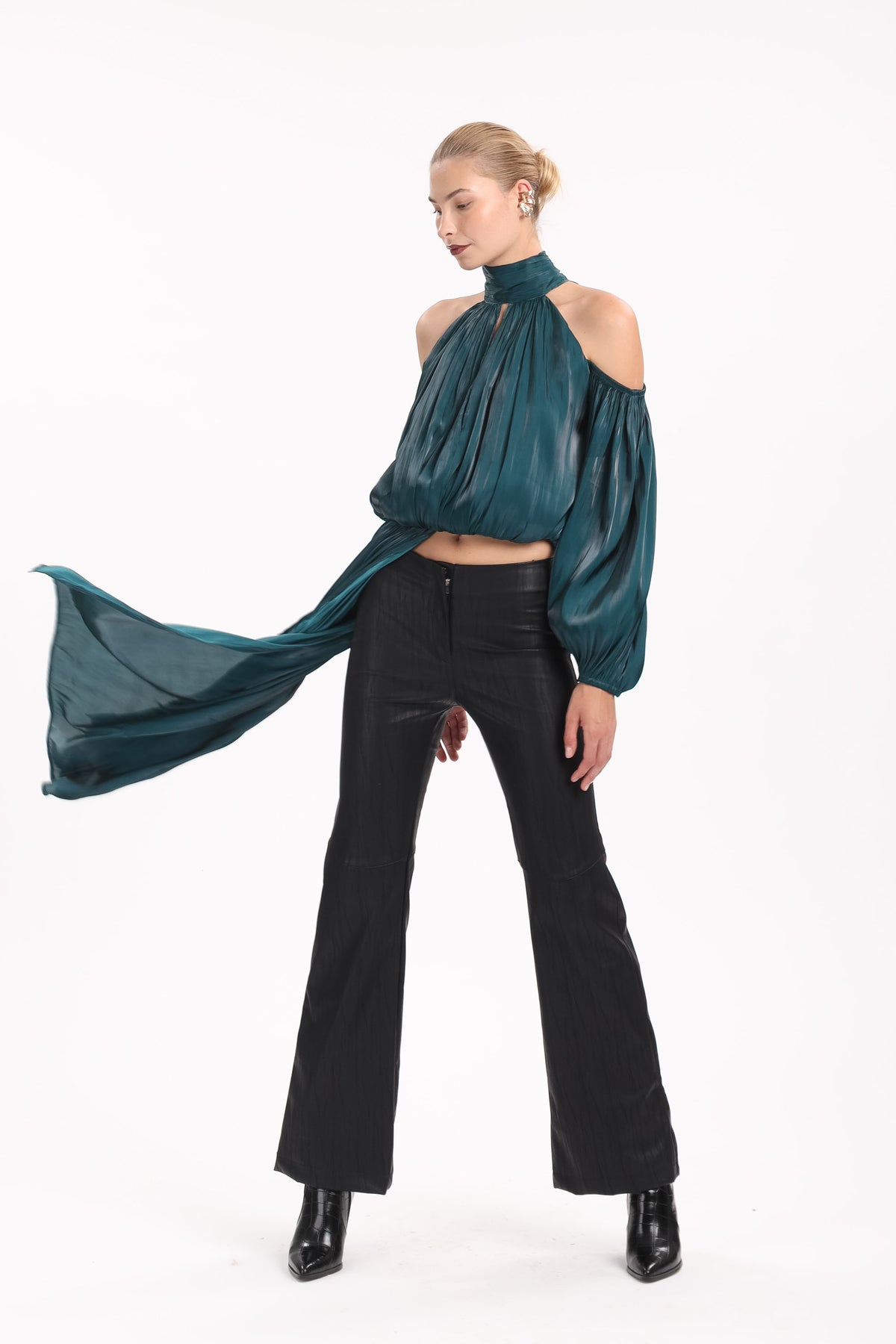 Satin Cold-Shoulder Tunic - MYT Wearables Fall–Winter 2027